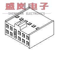 0040 集管和线壳 40P 正品 DUAL 90142 HSG 原装 CRIMP