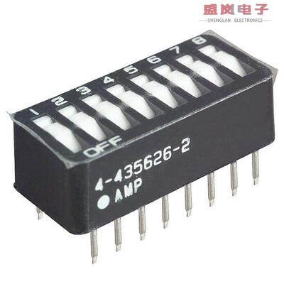 原装正品4-435626-2[SWITCH ROCKER DIP SPST 25MA 24V]