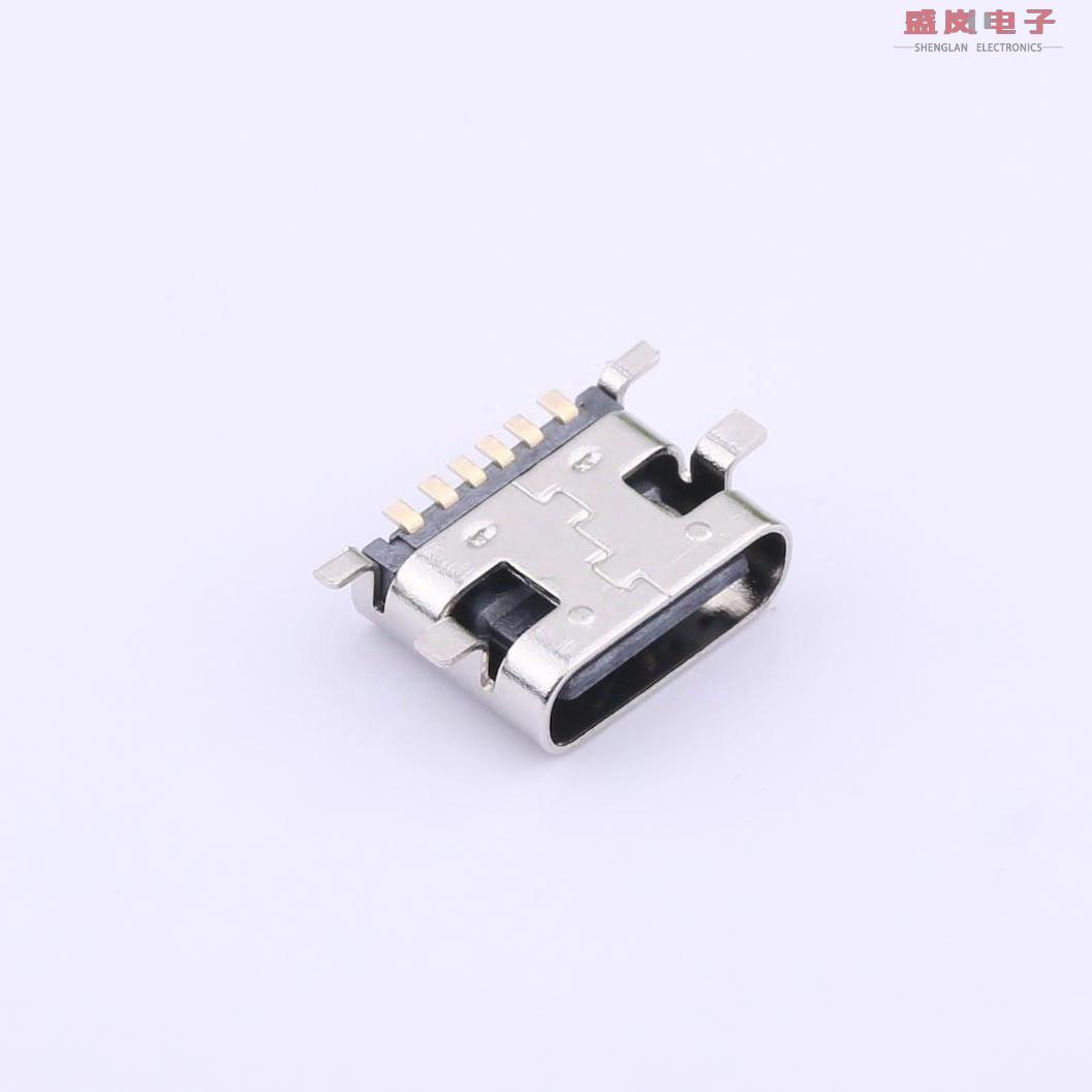 原装正品TYPEC-249D-BRP6[6P 全贴板上Type-c母座]