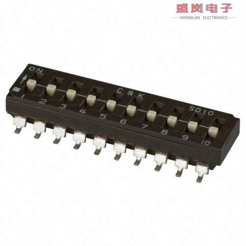 原装正品SD10H1SB[SWITCH SLIDE DIP SPST 100MA 25V]