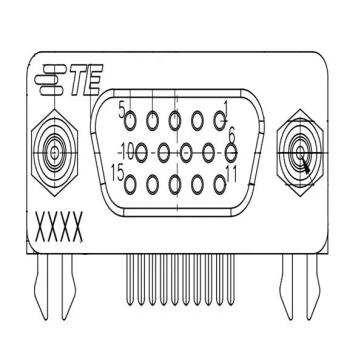 原装正品2311586-4[CONN D-SUB HD RCPT 15P R/A SLDR]