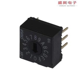 SWITCH ROTARY 20V 正品 0.40VA CRD16RM0CB HEX 原装 DIP