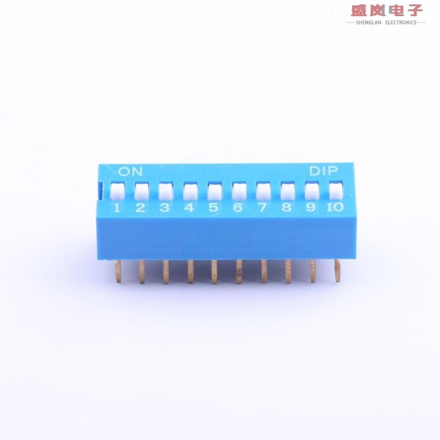 原装正品DS-10BP[蓝色10PIN-2.54mm立式直插正拨拨码]