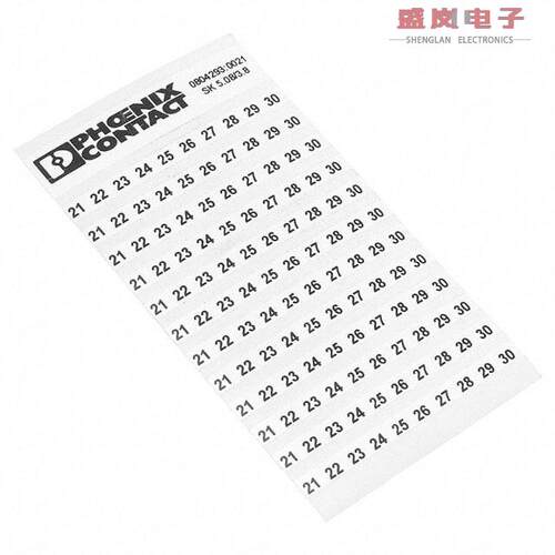 原装正品0804293:0021[ADHESIVE MARKER CARD 21-30]