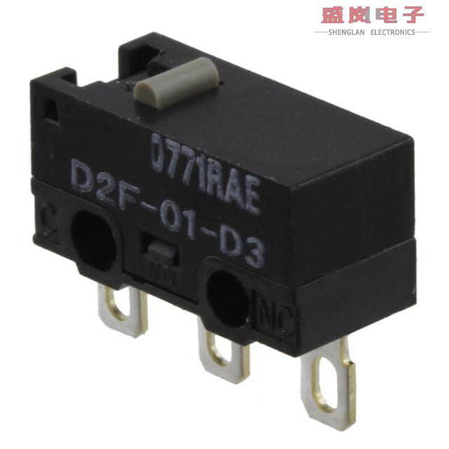原装正品D2F-01-D3[SWITCH SNAP ACT SPDT 100MA 30V]
