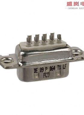 原装正品DE09P064TXLF[CONN D-SUB PLUG 9POS SLDR CUP]