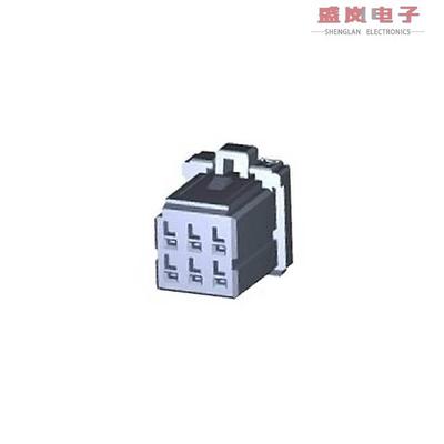 原装正品2-1827864-3[CONN RCPT HSNG 6POS DUAL KEY Y]