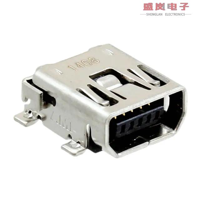 原装正品1734328-2[CONN RCPT USB2.0 MINI AB SMD R/A]