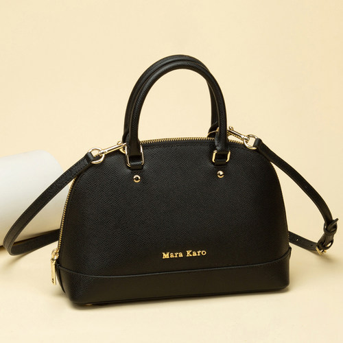 轻奢真皮女包贝壳包牛皮手提包