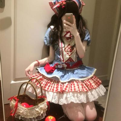 【二团尾款】小苹安西瓜气泡水原创正品lolita op 春夏田园洛丽塔