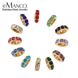 eManco欧美时尚新款水钻吊坠女士饰品 清新甜美吊坠诞生石