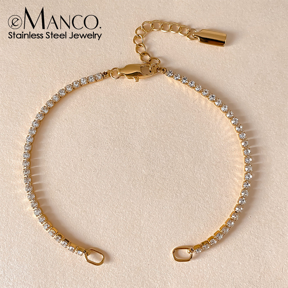 eManco不锈钢DIY手链方线链可调节不锈钢水钻手链配件炉内电镀,饰品/流行首饰/时尚饰品新,手链,淘宝优惠券,粉丝福利购,淘宝优惠卷