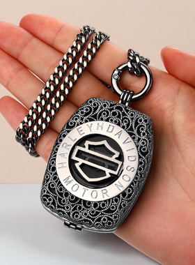 哈雷钥匙套S925纯银新款滑翔运动者纯铜钥匙壳街霸包扣银项链26款