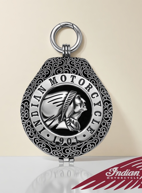 印第安钥匙套 S925纯银钥匙包首领黑马酋长纯铜公路大师金属扣壳