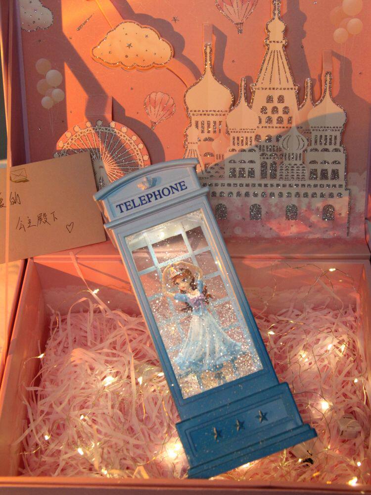 뮤직 박스 크리스탈 볼 발렌타인 데이 어린이 소녀 어린 소녀의 생일 선물 엘사 댄스 발레 뮤직 박스