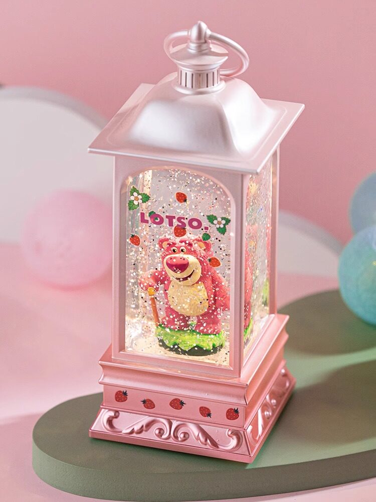 딸기 곰 디즈니  뮤직 박스 소녀 뮤직 박스 어린이 스노우 크리스탈 공 생일 선물 귀여운