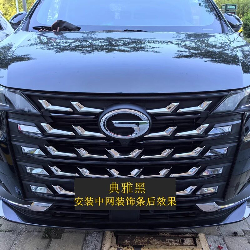 传祺M6-PRO中网装饰条改装
