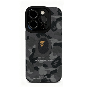 个性潮牌猿人迷彩适用苹果17 16 15 14 13 12 11 x手机壳华为mate70 60 50 40 30创意pura80全包nova14荣耀90