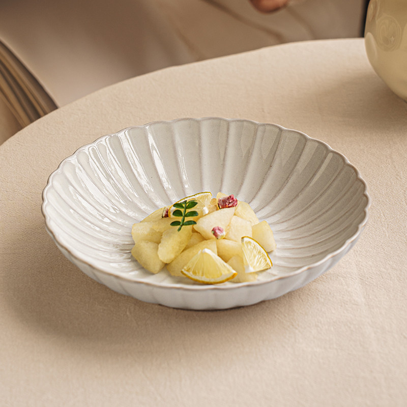 悠瓷 精美花型7英寸陶瓷深菜盘家居水果沙拉盘子酒店美食料理摆盘,餐饮具,盘,淘宝优惠券,粉丝福利购,淘宝优惠卷