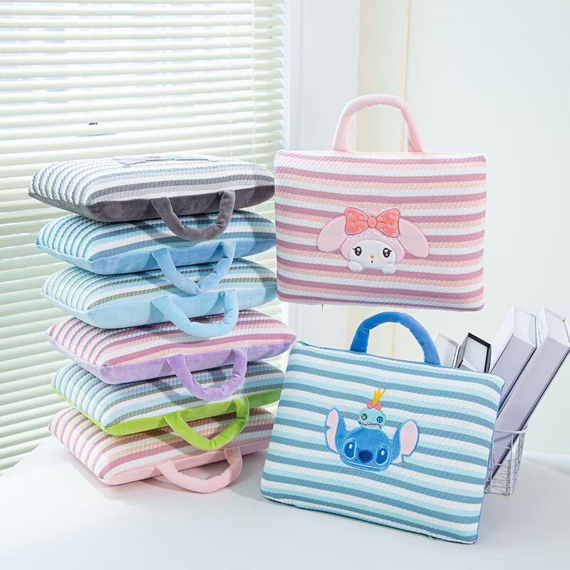 可爱卡通条纹方形记忆棉冰丝枕办公午睡枕趴睡枕学生午休神器枕头,居家布艺,午睡枕,淘宝优惠券,粉丝福利购,淘宝优惠卷