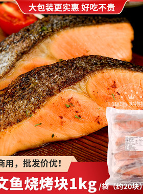 冷冻腌制三文鱼排速食20片
