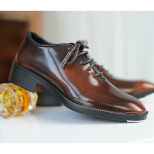 BJD娃鞋 ID75叔正装皮鞋擦色牛皮皮鞋 现货