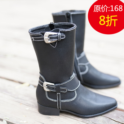 BJD娃鞋 75叔黑色棕色长筒靴  现货