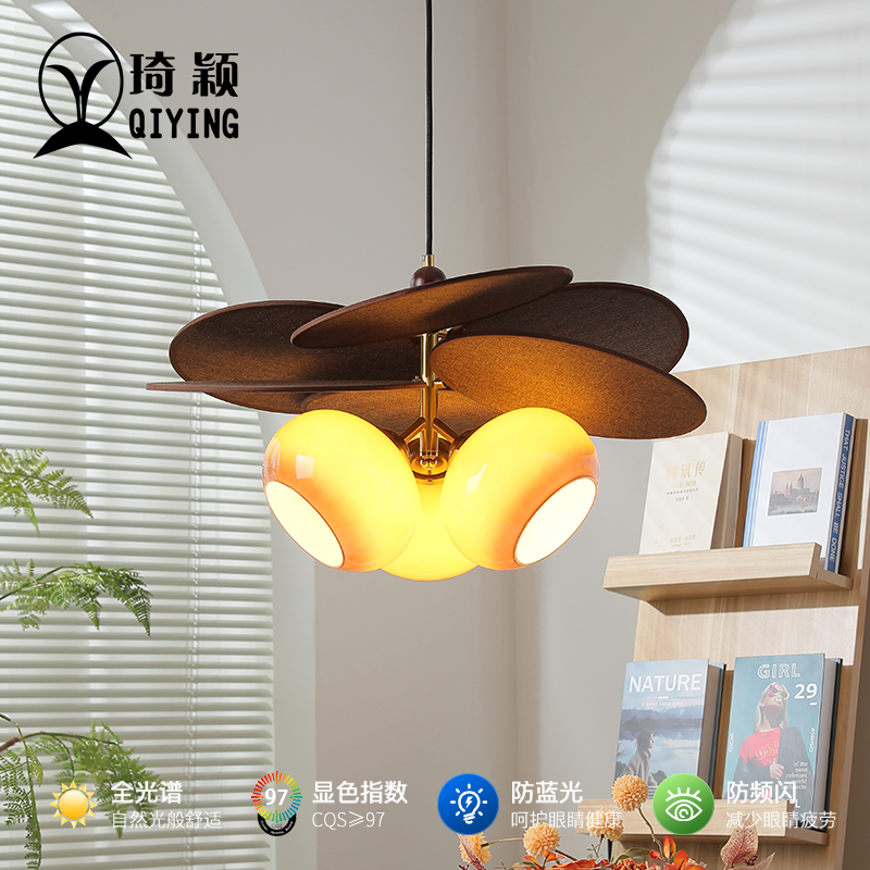 琦颖法式中古风餐厅吊灯侘寂