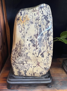 天然寿山石原石摆件珍藏品 山秀园石 仙林青竹节节高商务礼裕和轩