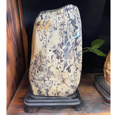 天然寿山石原石摆件珍藏品 山秀园石 仙林青竹节节高商务礼裕和轩