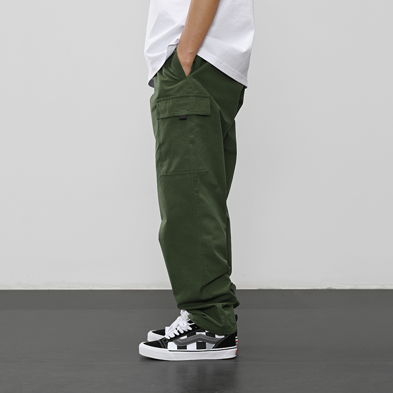 BBK长裤口袋纯色工装裤