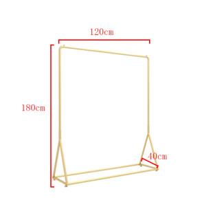 男女装 店货架童装 店衣架展示架金色陈列架落地式 服装 店挂衣架子i.