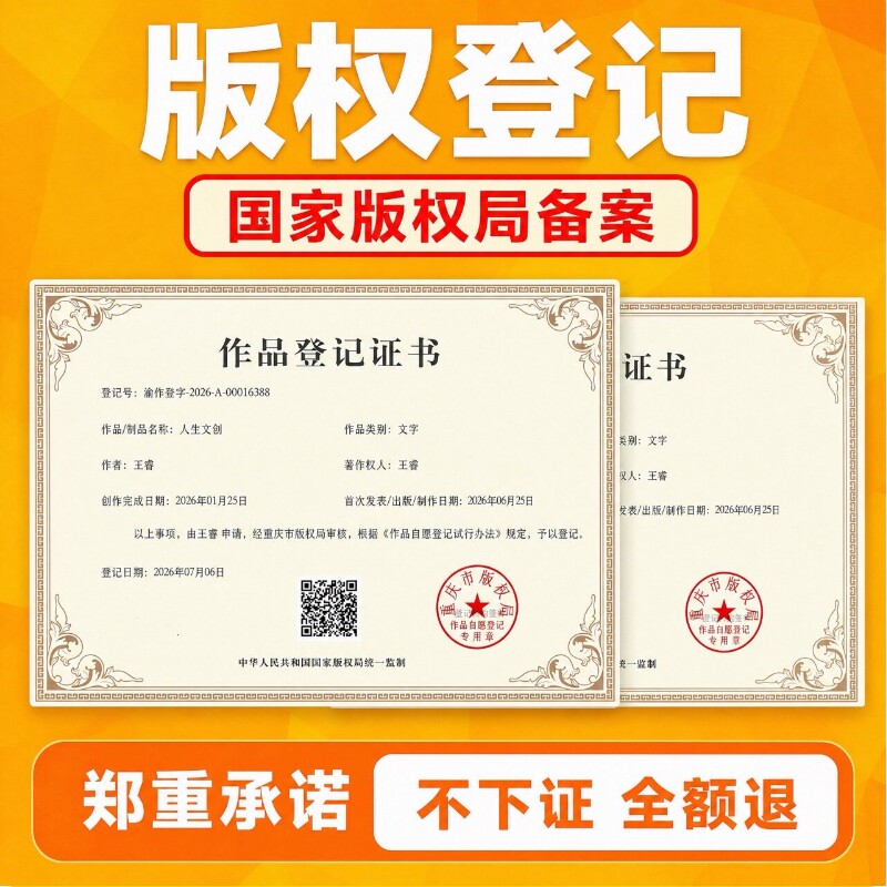 国家版权登记申请注册美术图片logo音乐知识产权作品保护著作权
