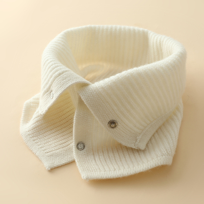 秋冬羊绒假领子新款韩版围脖护颈椎百搭女士保暖毛衣领子系扣脖套