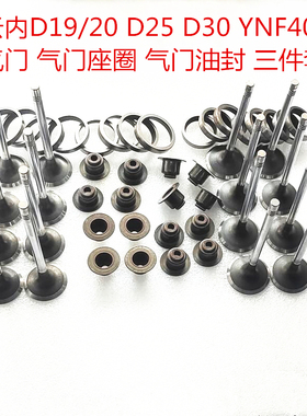 云内D19/20 D25 D30 YNF40 D45发动机进排气门座圈油封三件套组合