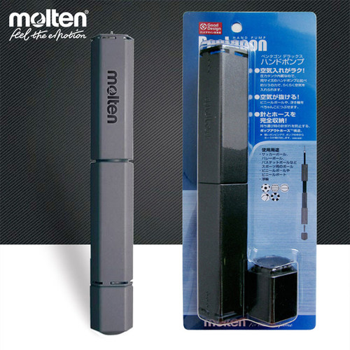 molten摩腾 篮球打气筒足球排球瑜伽球通用便携式省力 蓝球充气筒 - 封面
