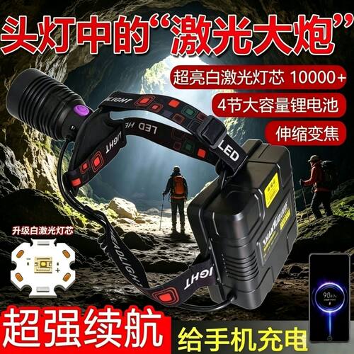 官方正品火龙T920变焦强光头灯