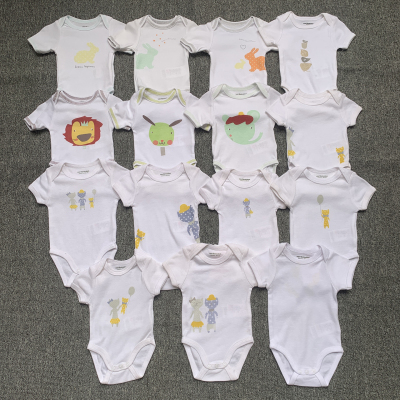 新生早产儿短袖三角哈衣特价清仓