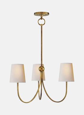 美式简约全铜客厅吊灯轻奢大气酒店餐厅法式复古餐厅卧室书房灯具