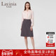 Lavinia轻职场灰色通勤气质半身裙女2025早春新款 高腰A字裙B51Q03