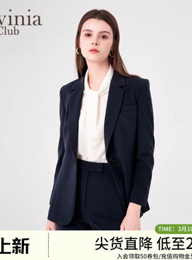 商务通勤经典平驳领沉稳干练商务范正装西装春季新款B45W02P