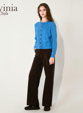 Lavinia女装裤子2025冬季新款时尚通勤简约垂感西装阔腿裤Y57K110