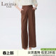 裤 宽松休闲高腰直筒休闲西装 女2025夏新款 Lavinia100%亚麻阔腿裤