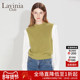 Lavinia羊毛混纺针织衫 春新款 假两件拼接设计感通勤OL毛衣女