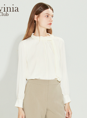 Lavinia法式设计感衬衫女春季气质减龄小衫职场通勤内搭上衣