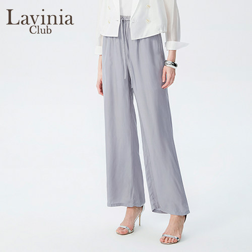 LaviniaClub高腰阔腿裤