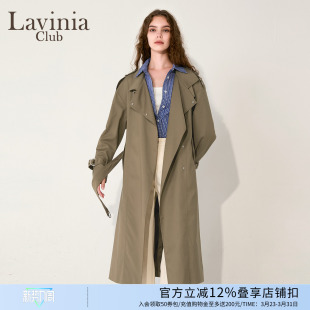 Lavinia2025秋新款 慵懒风气质大衣外套女通OL勤百搭宽松廓形风衣