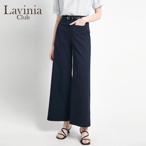 Lavinia2026夏新款轻职场阔腿西裤女高腰通勤休闲直筒裤R63K104R