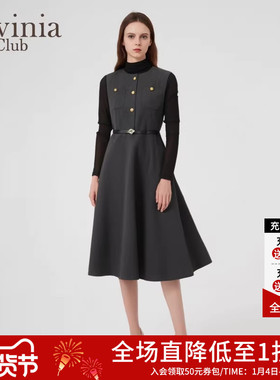 Lavinia商场同款针织衫连衣裙两件套春秋季通勤气质套装Y45L152S