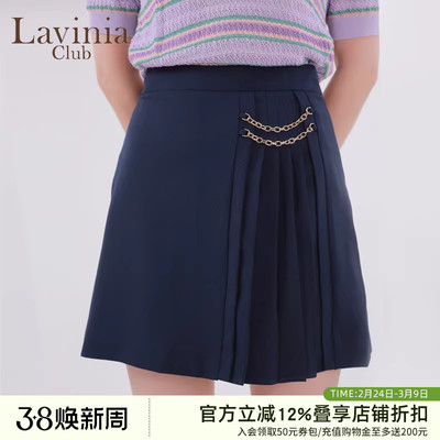 拉维妮娅短裙高腰显瘦半身裙